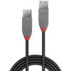 Cablu Lindy 3m USB 2.0 Type A Ext, Anthr